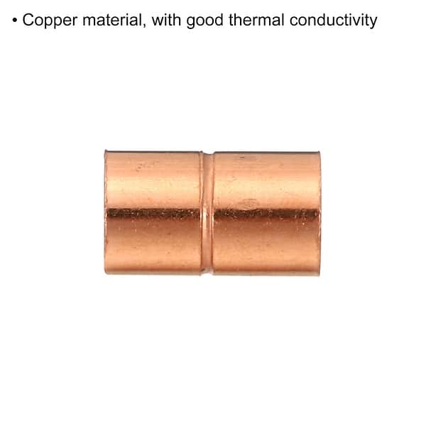 6x 5/16" Straight Copper Coupling Sweat End Welding Joint Pipe Fitting